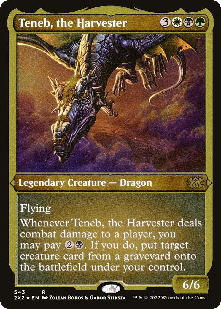 Teneb, the Harvester (Foil Etched) (543) (Double Masters 2022)