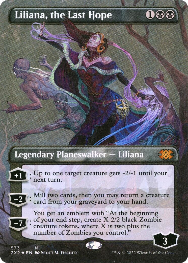 Liliana, the Last Hope (Textured Foil) (573) (Double Masters 2022)