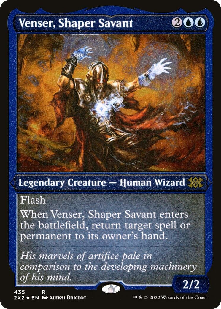 Venser, Shaper Savant (Foil Etched) (435) (Double Masters 2022)