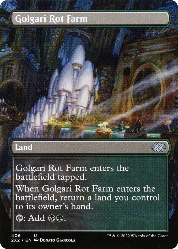Golgari Rot Farm (Borderless) (406) (Double Masters 2022)