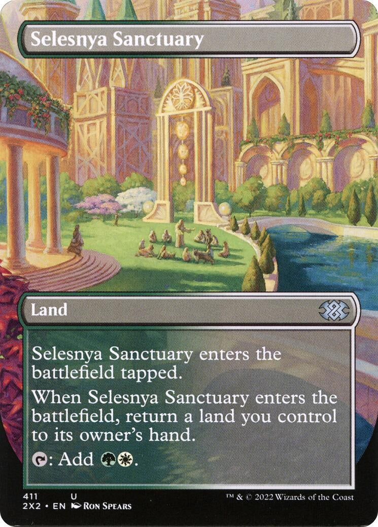 Selesnya Sanctuary (Borderless) (411) (Double Masters 2022)