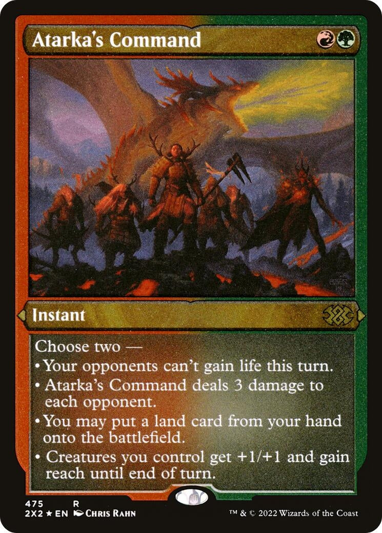 Atarka's Command (Foil Etched) (475) (Double Masters 2022)