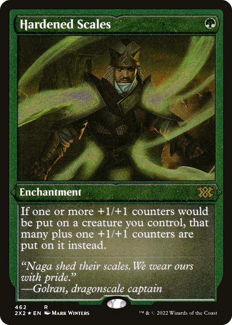 Hardened Scales (Foil Etched) (462) (Double Masters 2022)