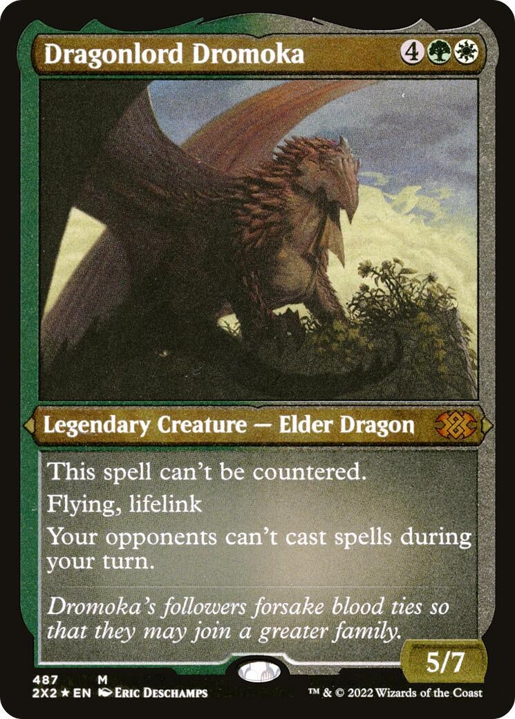 Dragonlord Dromoka (Foil Etched) (487) (Double Masters 2022)