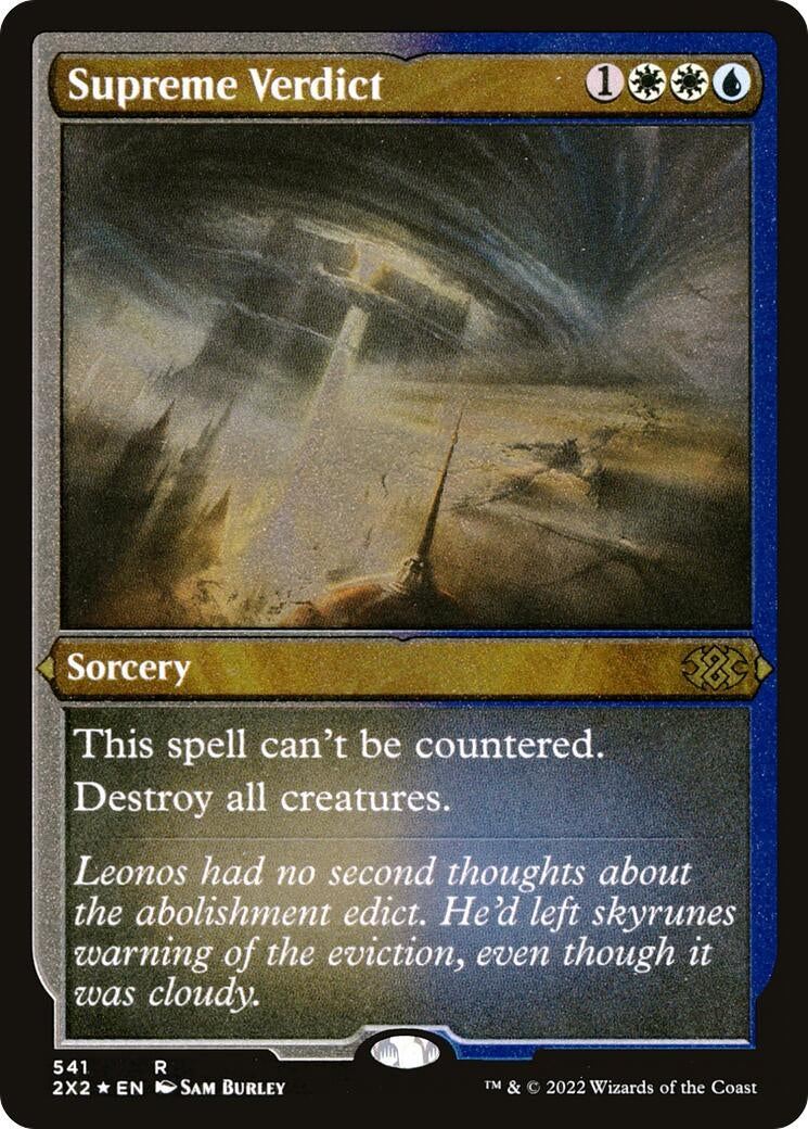 Supreme Verdict (Foil Etched) (541) (Double Masters 2022)