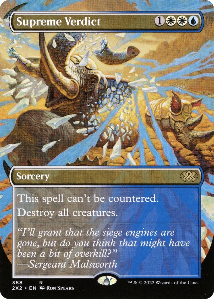 Supreme Verdict (Borderless) (388) (Double Masters 2022)