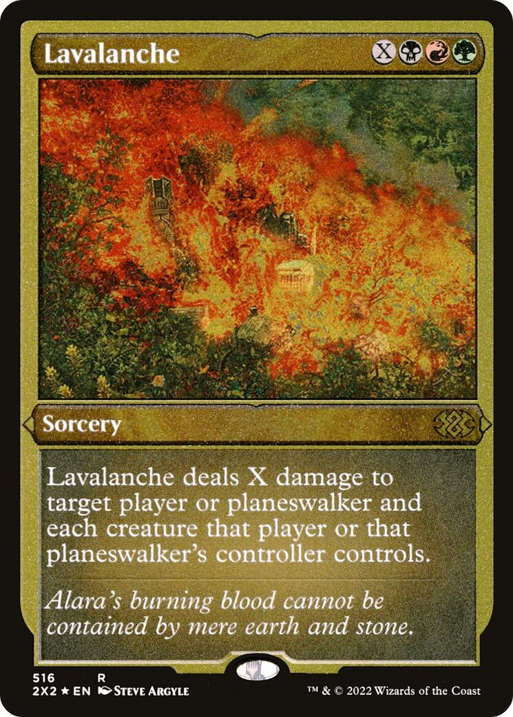 Lavalanche (Foil Etched) (516) (Double Masters 2022)