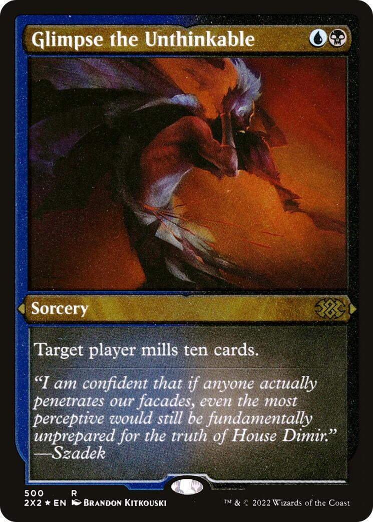 Glimpse the Unthinkable (Foil Etched) (500) (Double Masters 2022)