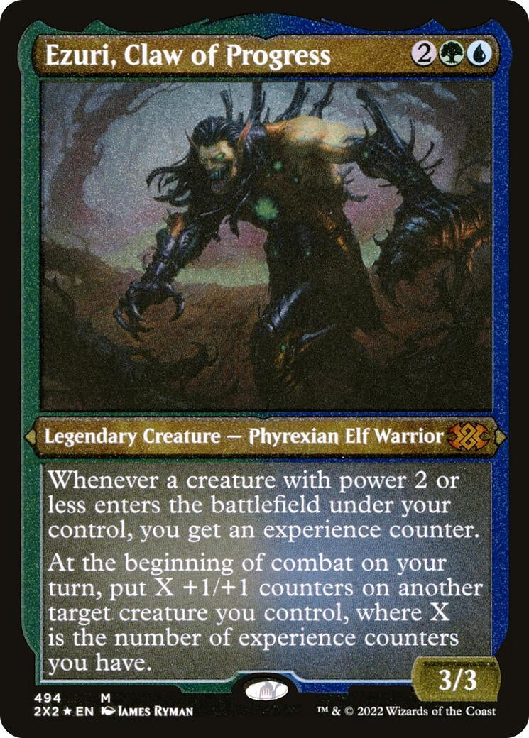 Ezuri, Claw of Progress (Foil Etched) (494) (Double Masters 2022)