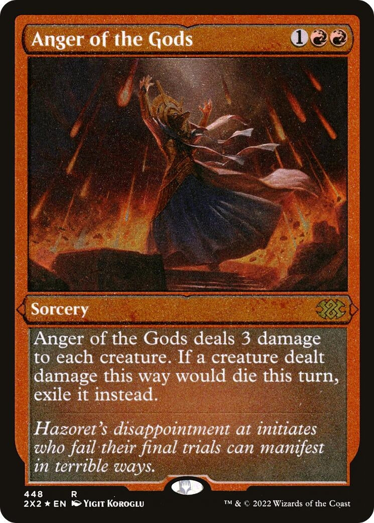 Anger of the Gods (Foil Etched) (448) (Double Masters 2022)