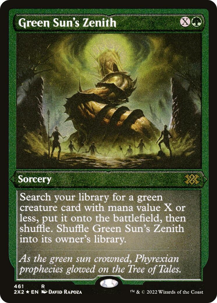 Green Sun's Zenith (Foil Etched) (461) (Double Masters 2022)