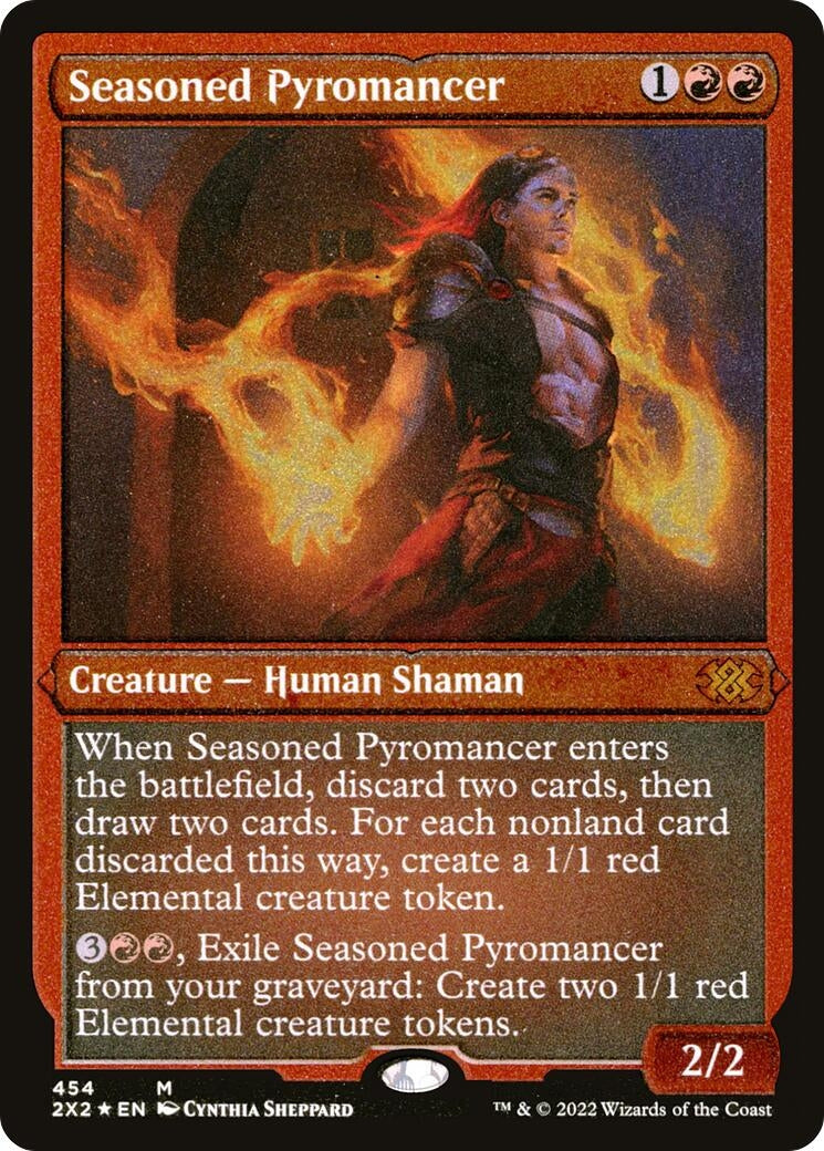 Seasoned Pyromancer (Foil Etched) (454) (Double Masters 2022)
