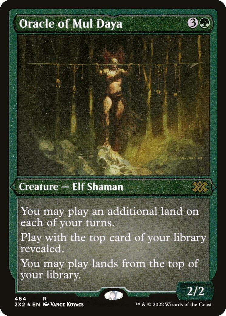 Oracle of Mul Daya (Foil Etched) (464) (Double Masters 2022)