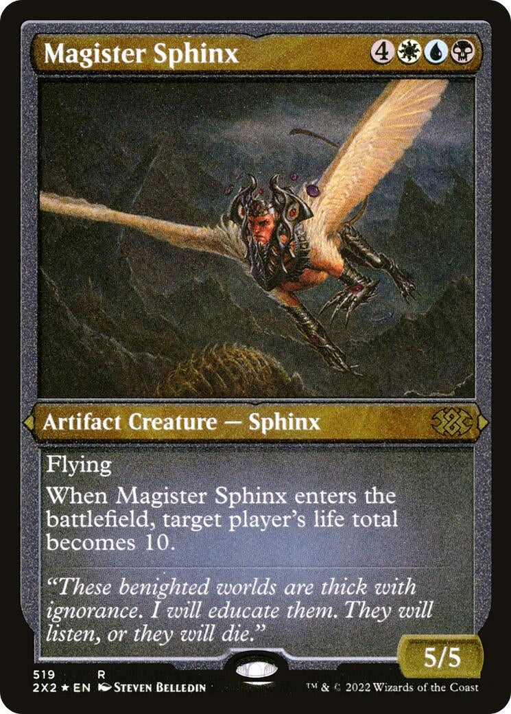 Magister Sphinx (Foil Etched) (519) (Double Masters 2022)