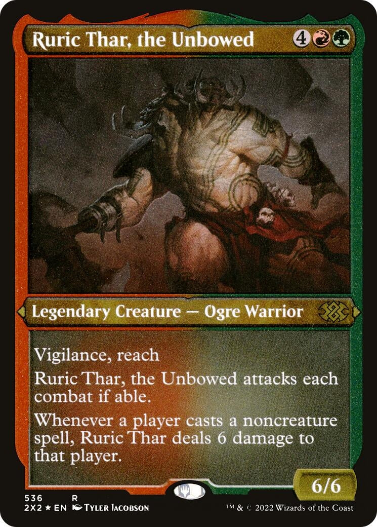 Ruric Thar, the Unbowed (Foil Etched) (536) (Double Masters 2022)