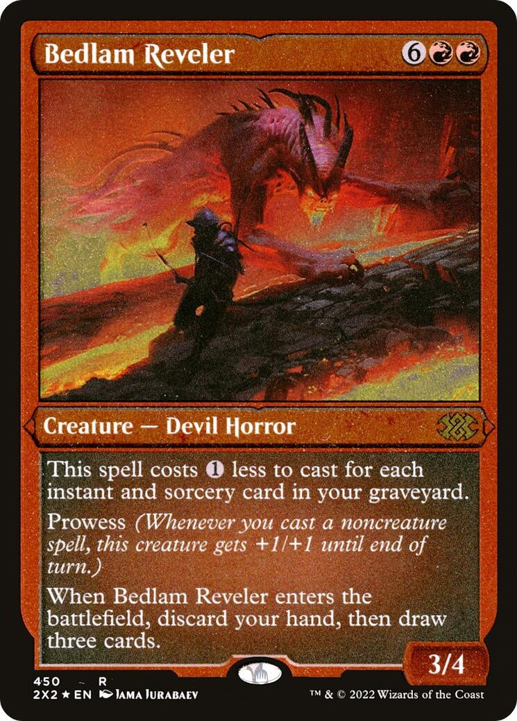 Bedlam Reveler (Foil Etched) (450) (Double Masters 2022)