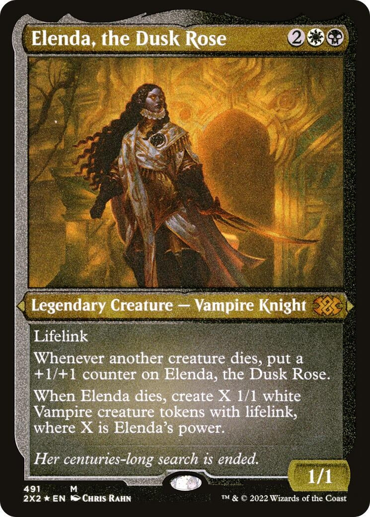 Elenda, the Dusk Rose (Foil Etched) (491) (Double Masters 2022)
