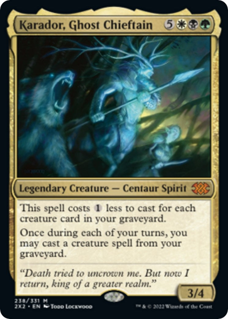 Karador, Ghost Chieftain (238) (Double Masters 2022)
