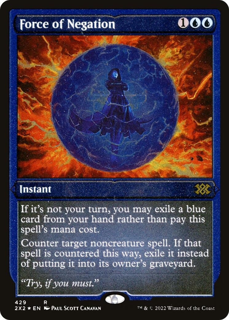 Force of Negation (Foil Etched) (429) (Double Masters 2022)