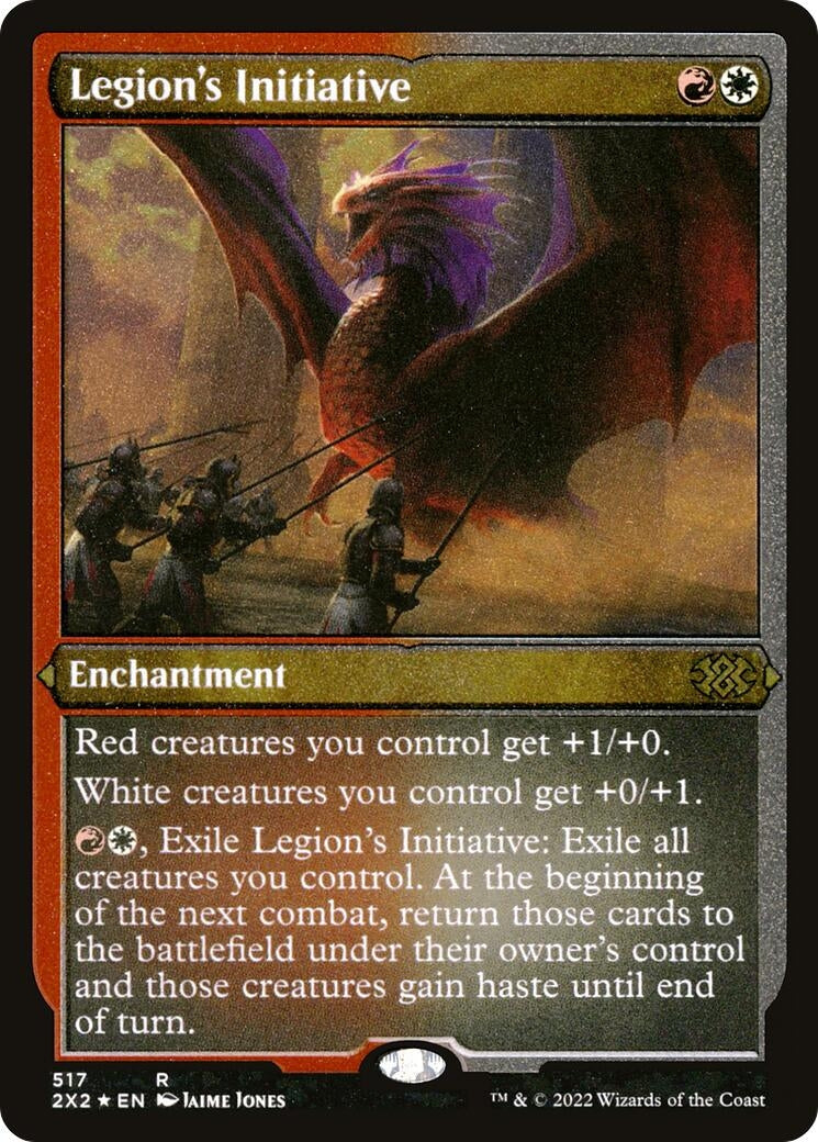 Legion's Initiative (Foil Etched) (517) (Double Masters 2022)