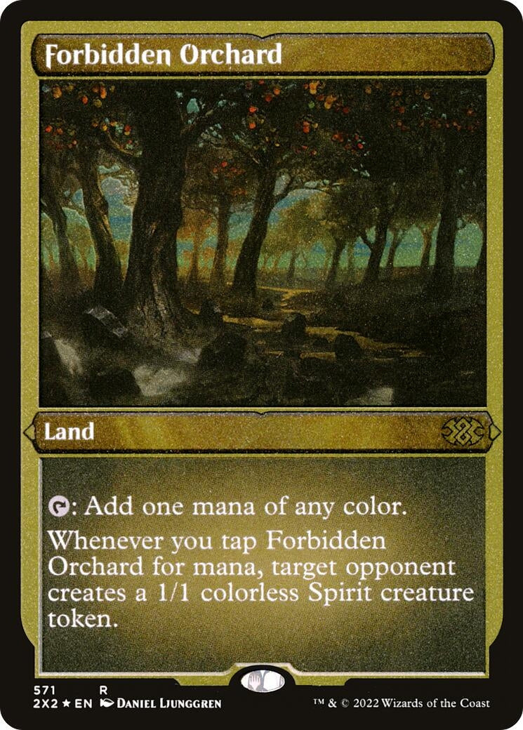 Forbidden Orchard (Foil Etched) (571) (Double Masters 2022)