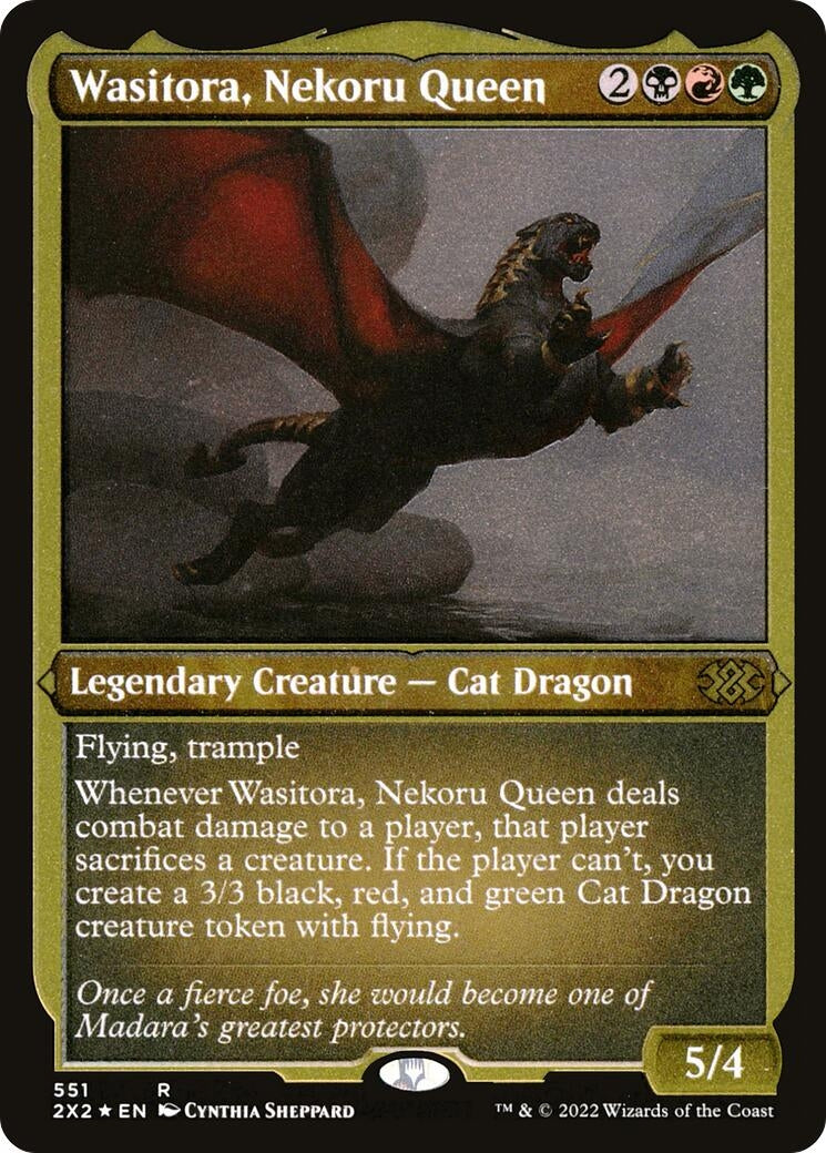 Wasitora, Nekoru Queen (Foil Etched) (551) (Double Masters 2022)