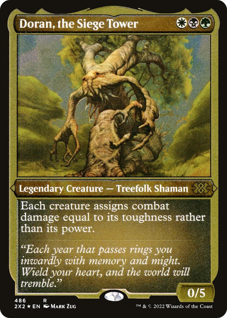 Doran, the Siege Tower (Foil Etched) (486) (Double Masters 2022)