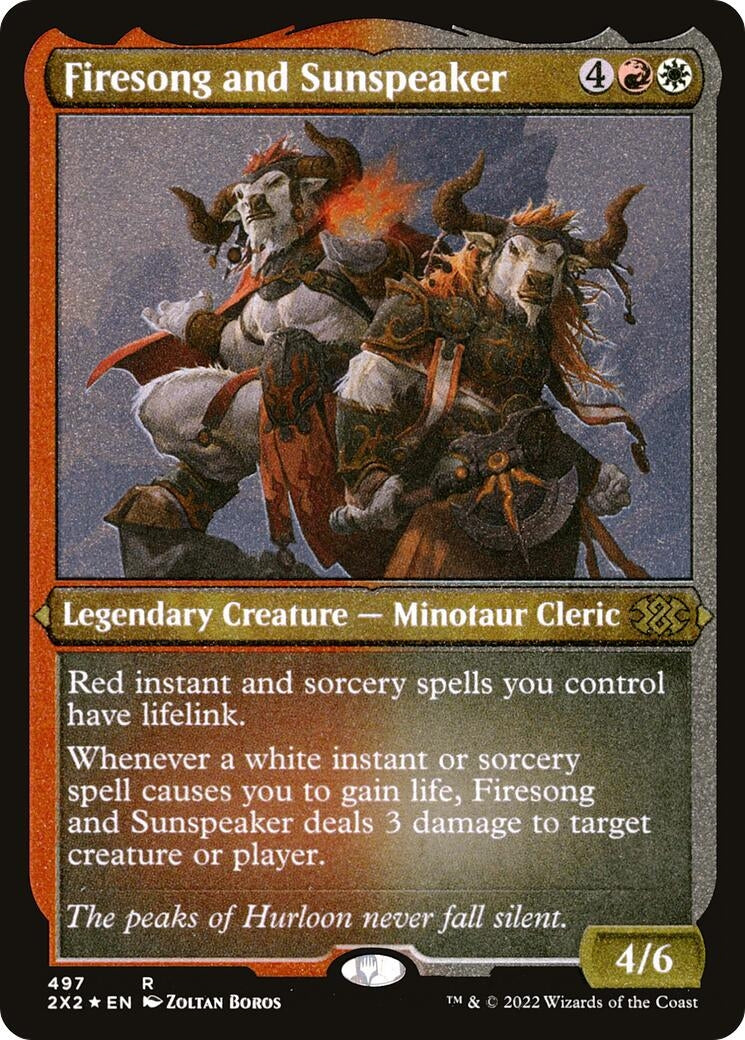 Firesong and Sunspeaker (Foil Etched) (497) (Double Masters 2022)