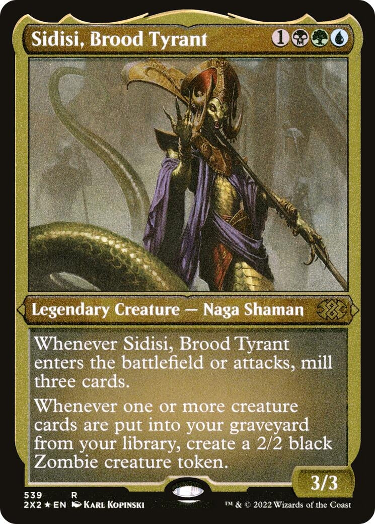 Sidisi, Brood Tyrant (Foil Etched) (539) (Double Masters 2022)