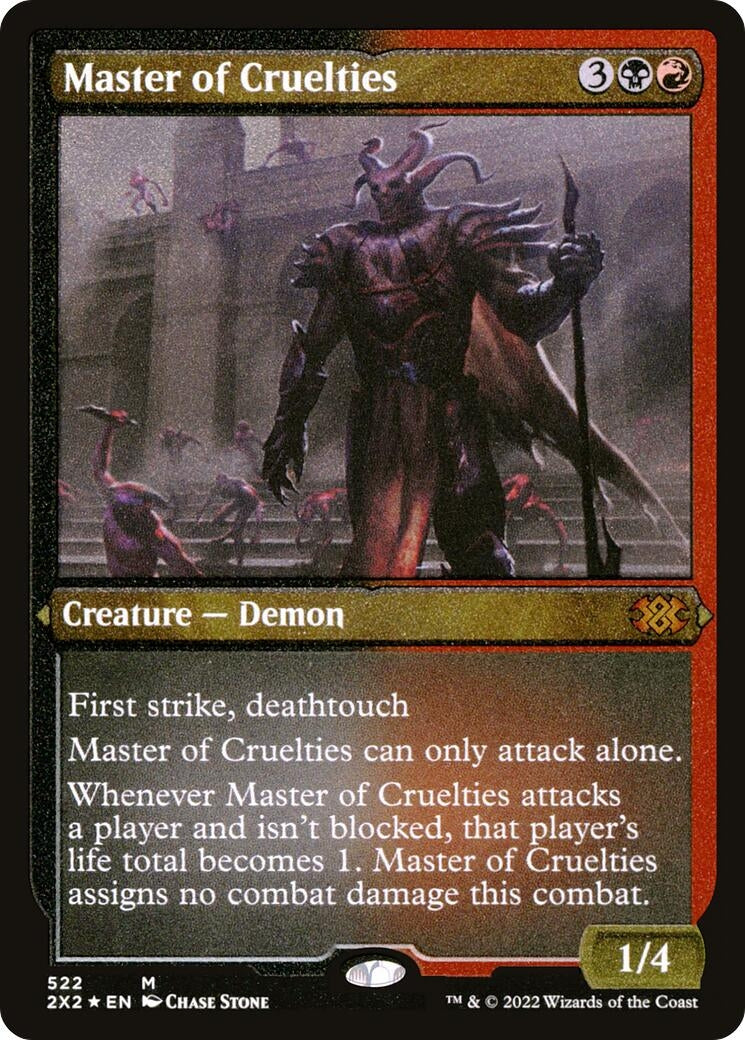 Master of Cruelties (Foil Etched) (522) (Double Masters 2022)