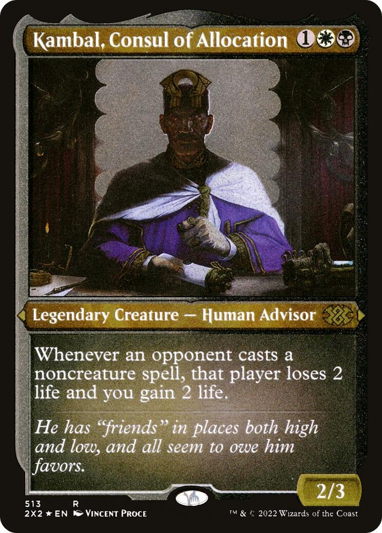 Kambal, Consul of Allocation (Foil Etched) (513) (Double Masters 2022)
