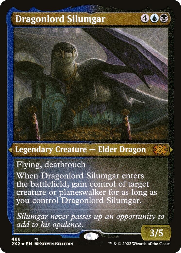 Dragonlord Silumgar (Foil Etched) (488) (Double Masters 2022)