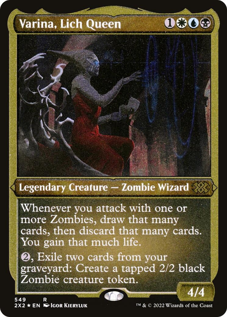 Varina, Lich Queen (Foil Etched) (549) (Double Masters 2022)