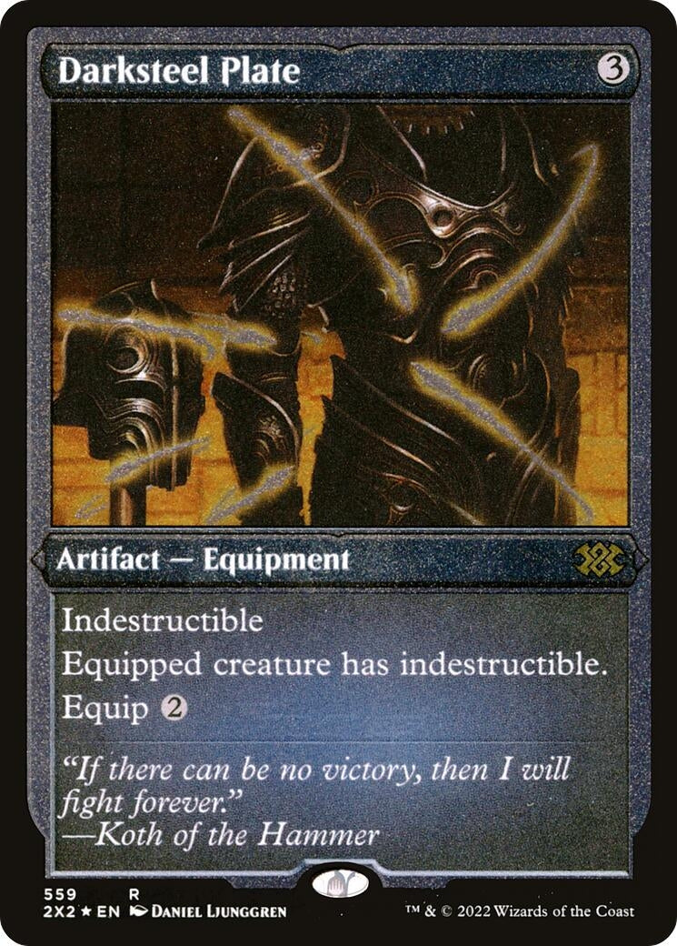 Darksteel Plate (Foil Etched) (559) (Double Masters 2022)