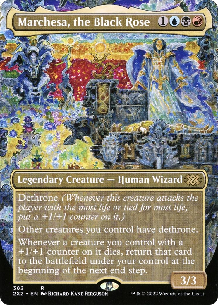 Marchesa, the Black Rose (Borderless) (382) (Double Masters 2022)