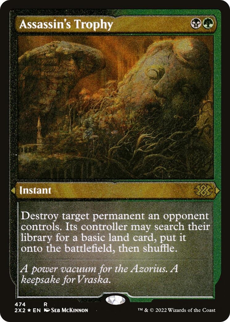 Assassin's Trophy (Foil Etched) (474) (Double Masters 2022)