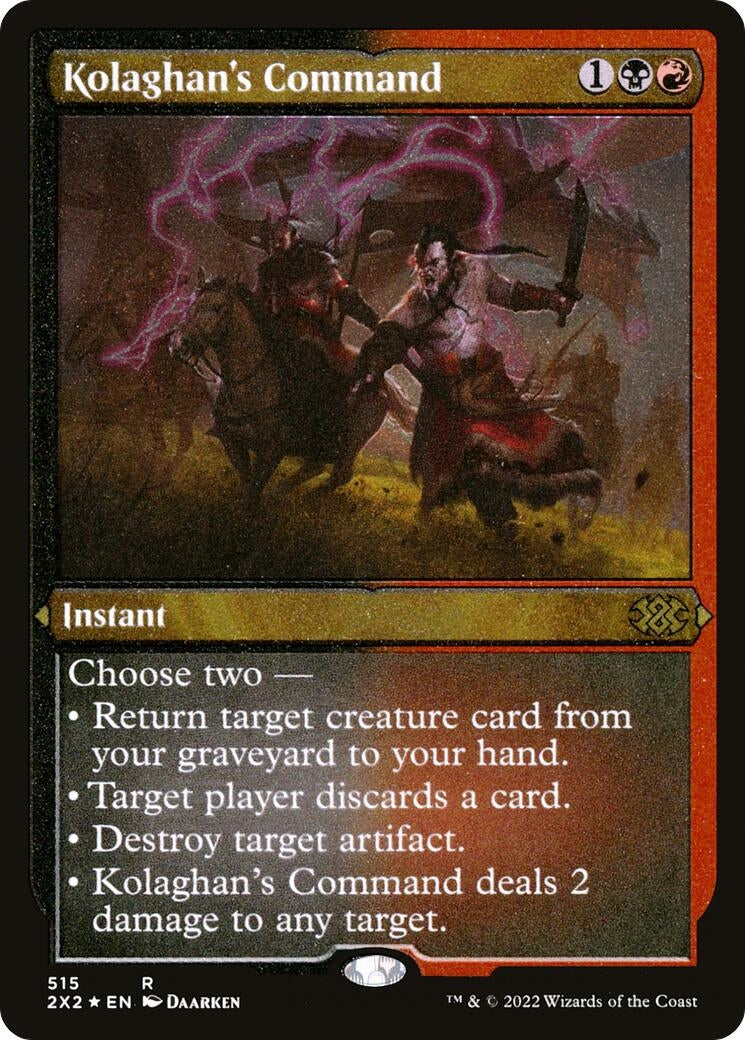 Kolaghan's Command (Foil Etched) (515) (Double Masters 2022)