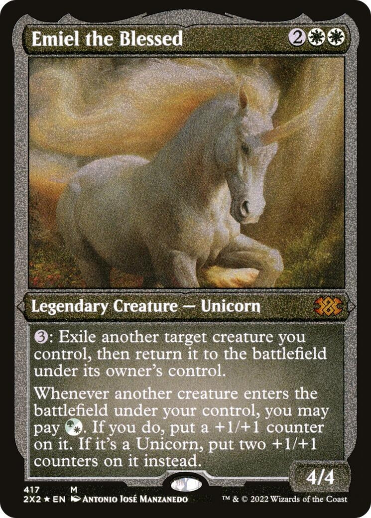 Emiel the Blessed (Foil Etched) (417) (Double Masters 2022)
