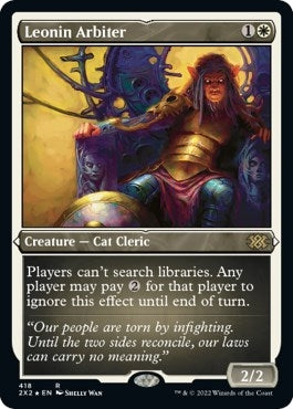 Leonin Arbiter (Foil Etched) (418) (Double Masters 2022)