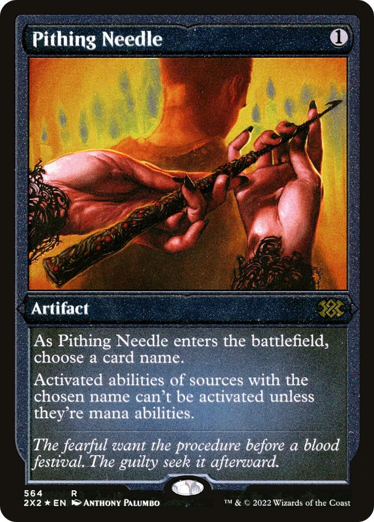 Pithing Needle (Foil Etched) (564) (Double Masters 2022)