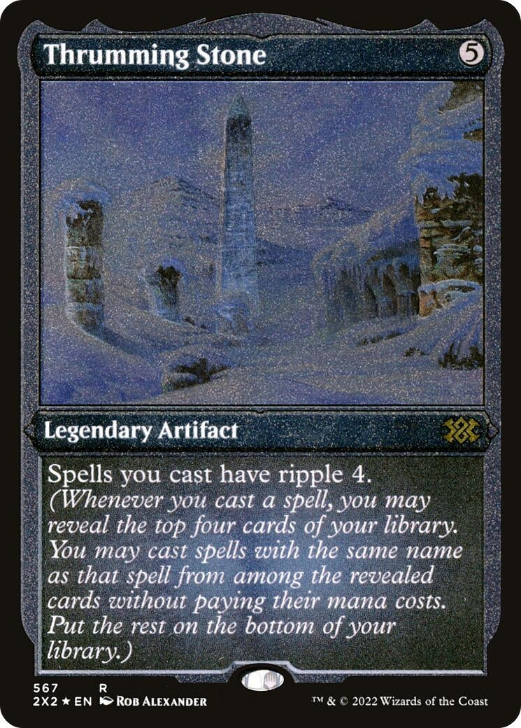 Thrumming Stone (Foil Etched) (567) (Double Masters 2022)
