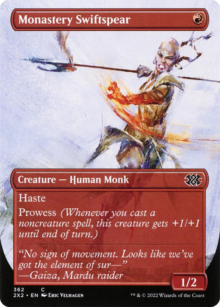 Monastery Swiftspear (Borderless) (362) (Double Masters 2022)