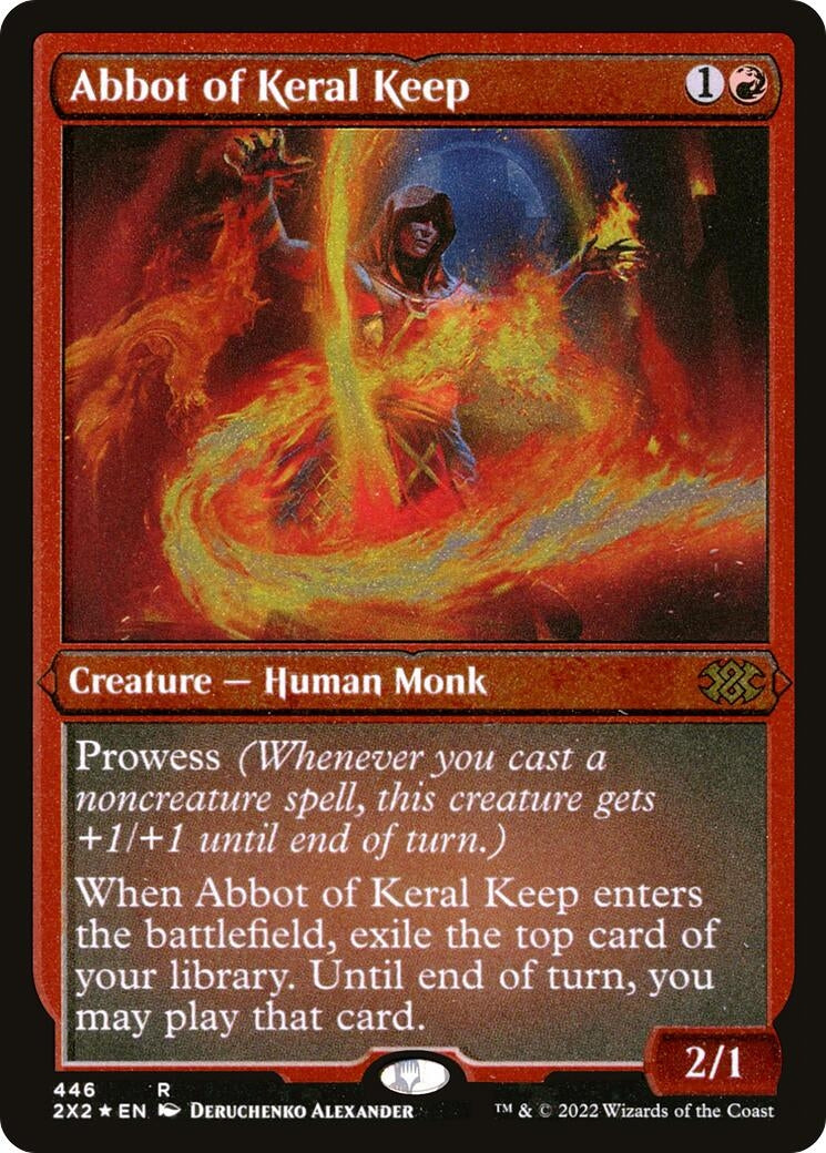 Abbot of Keral Keep (Foil Etched) (446) (Double Masters 2022)