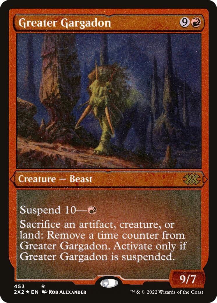 Greater Gargadon (Foil Etched) (453) (Double Masters 2022)