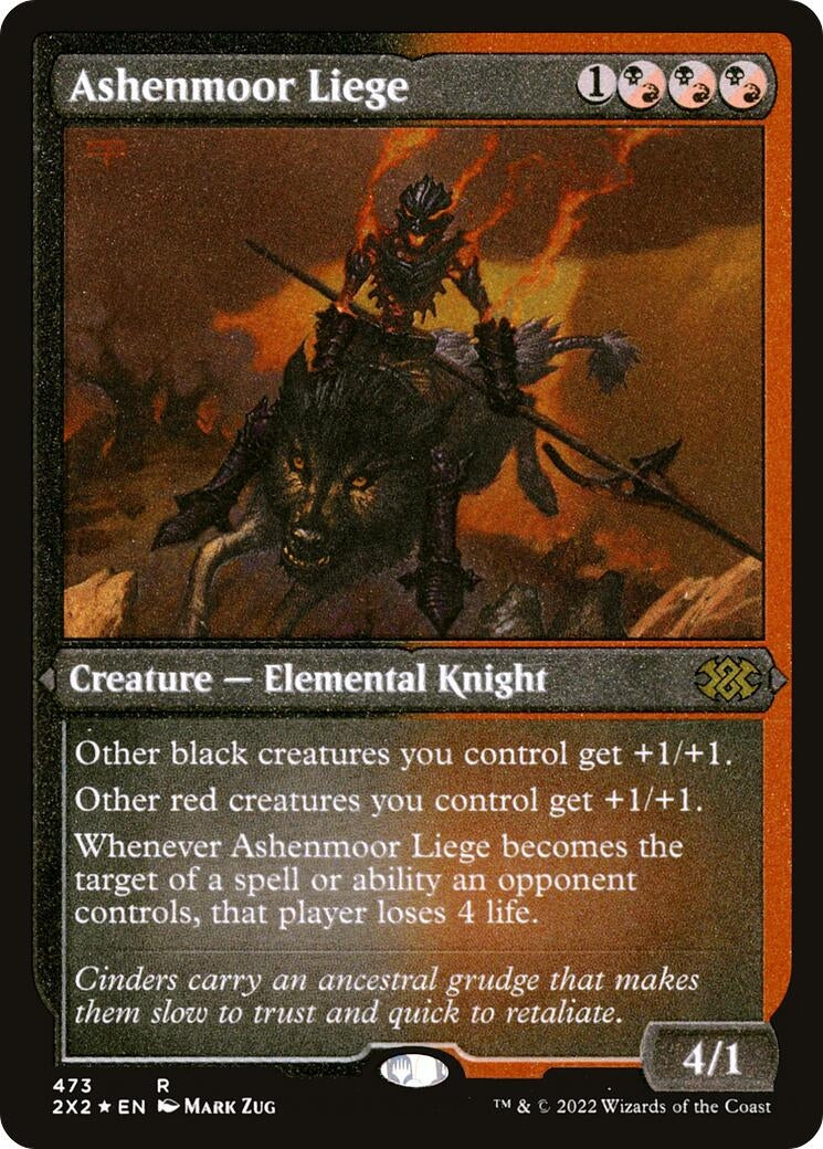 Ashenmoor Liege (Foil Etched) (473) (Double Masters 2022)
