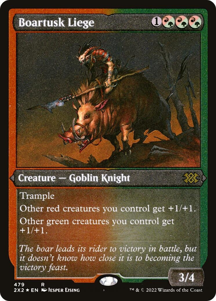 Boartusk Liege (Foil Etched) (479) (Double Masters 2022)