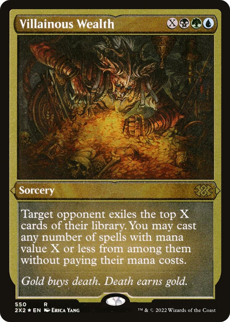 Villainous Wealth (Foil Etched) (550) (Double Masters 2022)