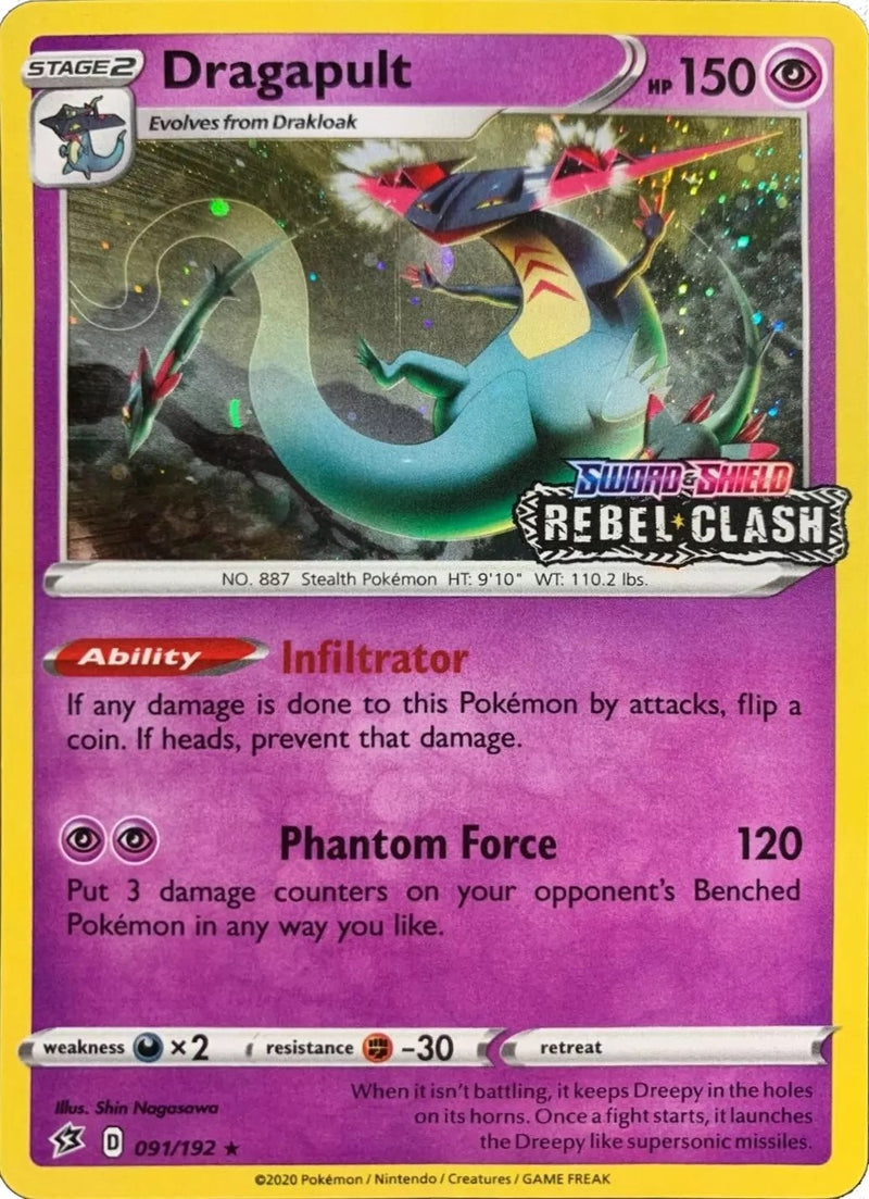 Image for Dragapult - 091/192 [Rebel Clash] (091/192) (Miscellaneous Cards & Products) - Pokemon