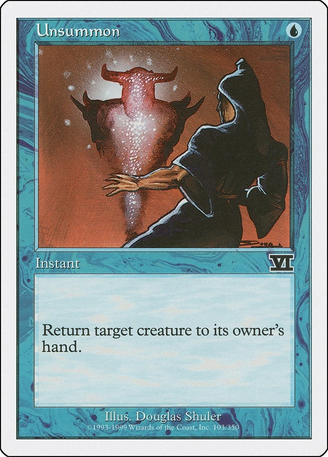 Unsummon (103) (Classic Sixth Edition)
