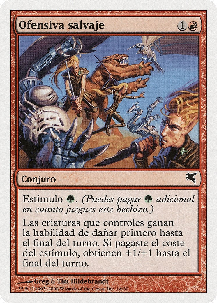Savage Offensive (Spanish) - "Ofensiva salvaje" (D18) (Magic Encyclopedia 2005 (Salvat/Hachette))